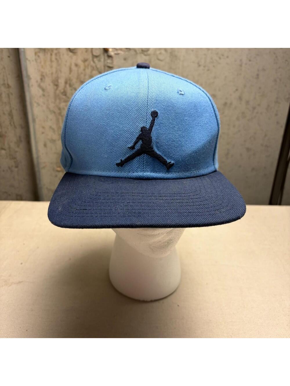Air Jordan True Hat Jumpman Embroidered Logo Snap Back Cap Blue Navy Carolina